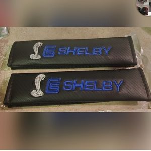 COPY - 2 Shelby snake seat belt pads velcro closure